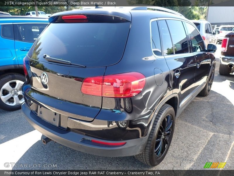 Deep Black Metallic / Black 2014 Volkswagen Tiguan SE 4Motion