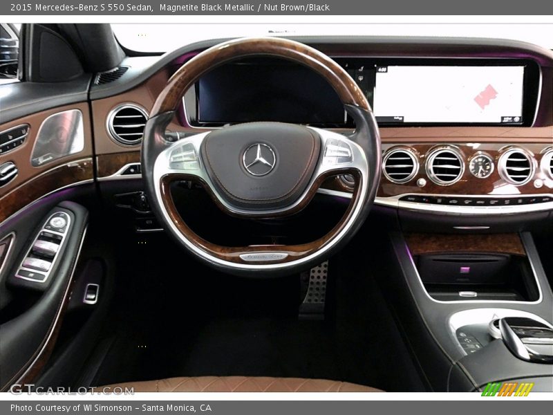 Magnetite Black Metallic / Nut Brown/Black 2015 Mercedes-Benz S 550 Sedan