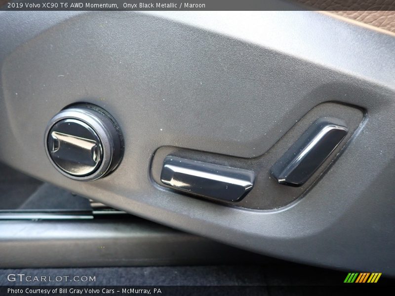 Onyx Black Metallic / Maroon 2019 Volvo XC90 T6 AWD Momentum