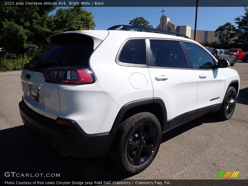 Bright White / Black 2020 Jeep Cherokee Altitude 4x4