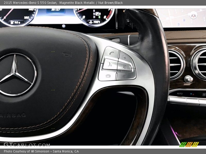 Magnetite Black Metallic / Nut Brown/Black 2015 Mercedes-Benz S 550 Sedan