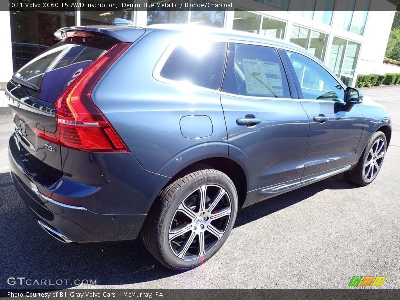 Denim Blue Metallic / Blonde/Charcoal 2021 Volvo XC60 T5 AWD Inscription