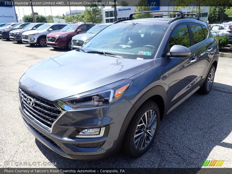 Coliseum Gray Metallic / Black 2021 Hyundai Tucson Limited AWD