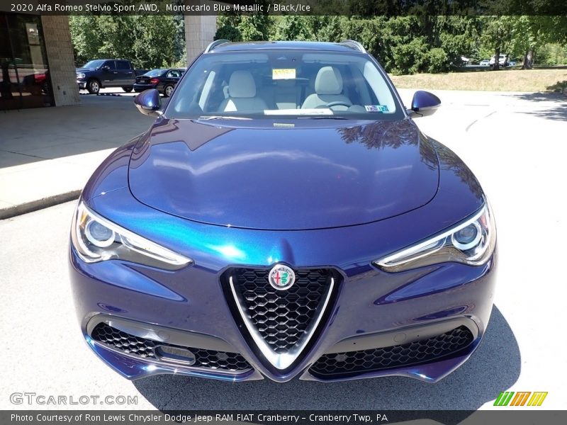 Montecarlo Blue Metallic / Black/Ice 2020 Alfa Romeo Stelvio Sport AWD