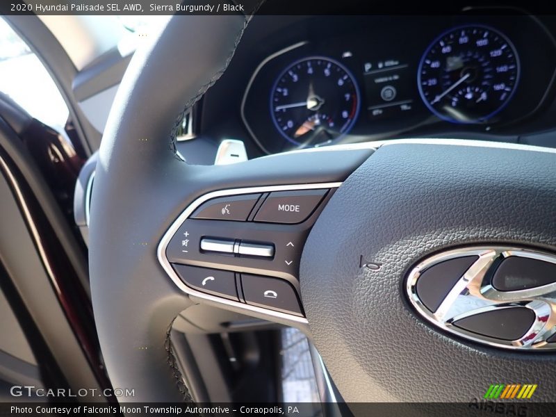 Sierra Burgundy / Black 2020 Hyundai Palisade SEL AWD