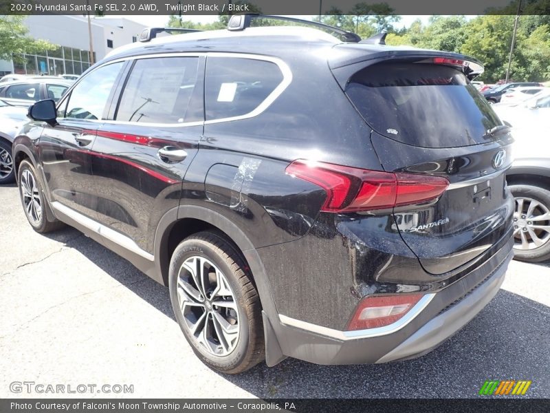 Twilight Black / Black 2020 Hyundai Santa Fe SEL 2.0 AWD