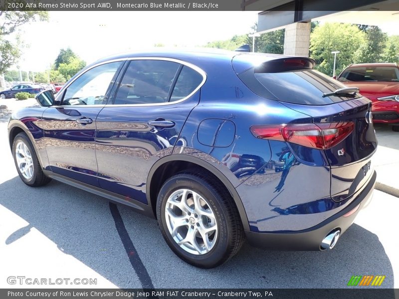 Montecarlo Blue Metallic / Black/Ice 2020 Alfa Romeo Stelvio Sport AWD