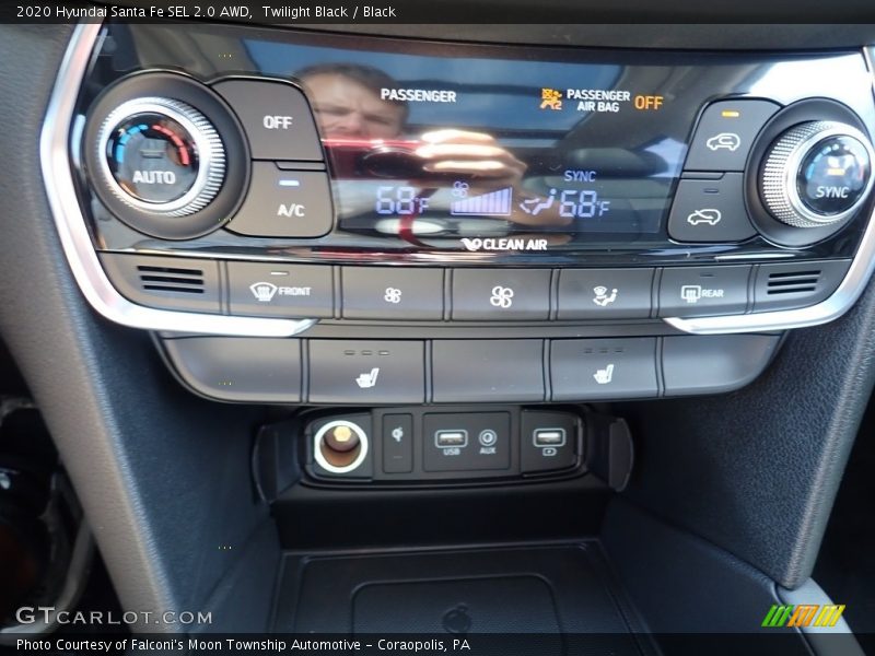 Twilight Black / Black 2020 Hyundai Santa Fe SEL 2.0 AWD