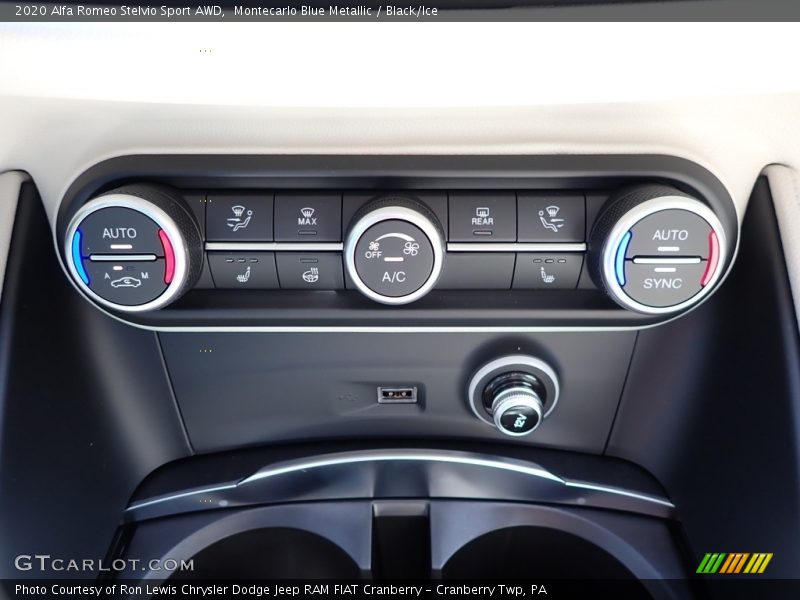 Controls of 2020 Stelvio Sport AWD