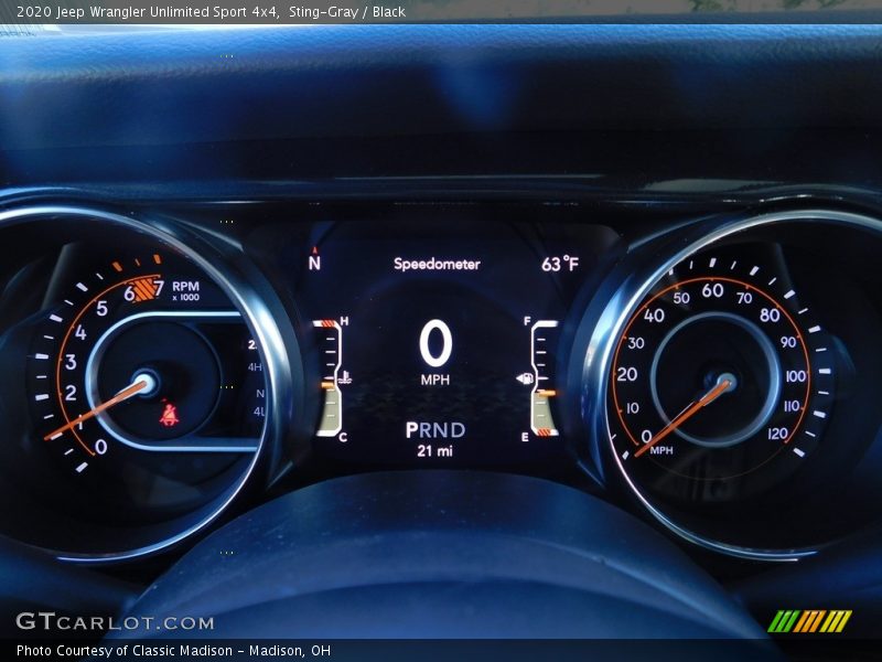 Sting-Gray / Black 2020 Jeep Wrangler Unlimited Sport 4x4