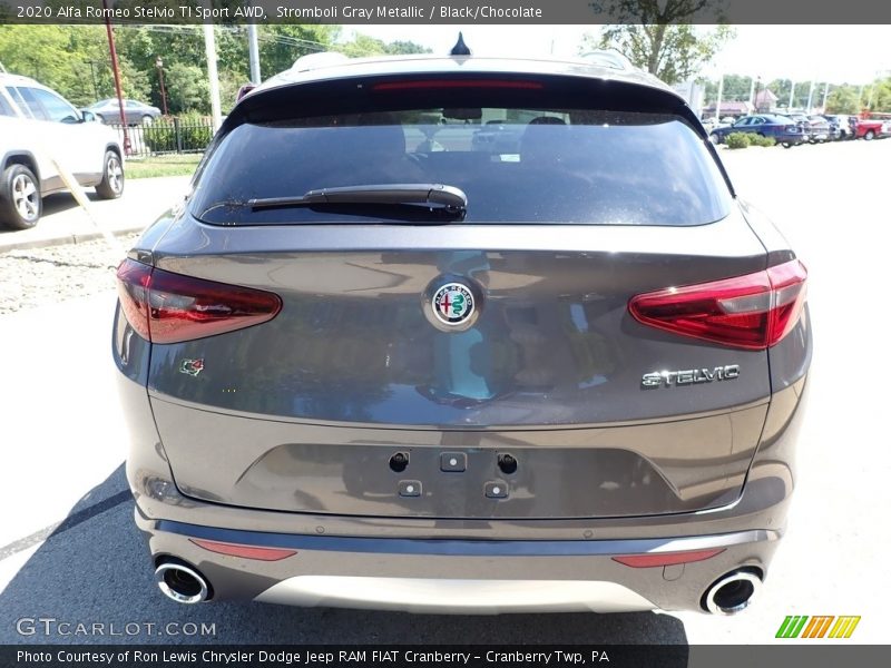 Stromboli Gray Metallic / Black/Chocolate 2020 Alfa Romeo Stelvio TI Sport AWD