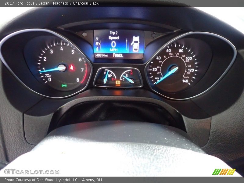 Magnetic / Charcoal Black 2017 Ford Focus S Sedan