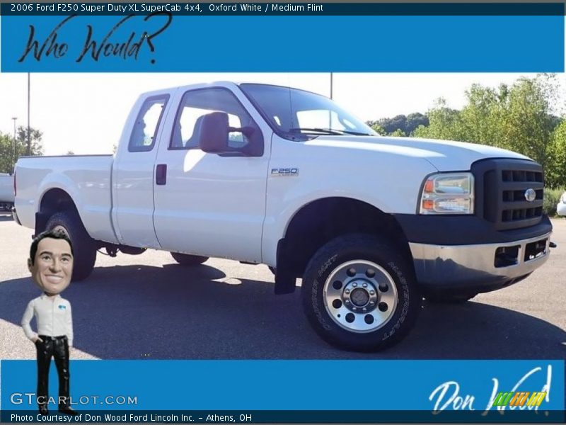 Oxford White / Medium Flint 2006 Ford F250 Super Duty XL SuperCab 4x4