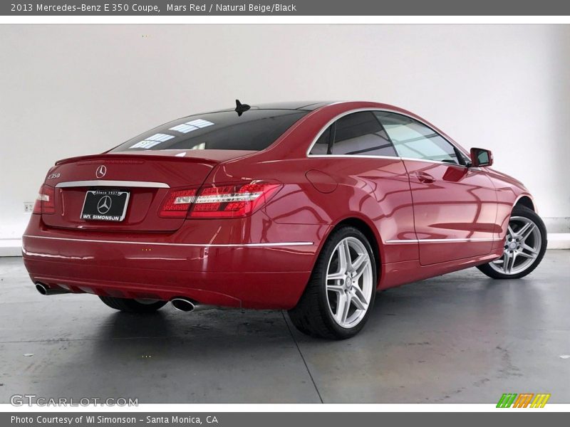 Mars Red / Natural Beige/Black 2013 Mercedes-Benz E 350 Coupe