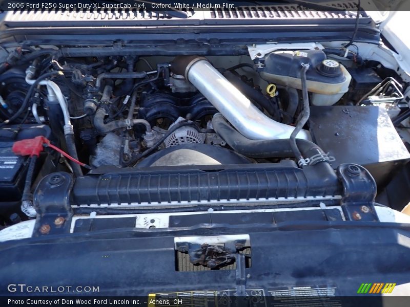 Oxford White / Medium Flint 2006 Ford F250 Super Duty XL SuperCab 4x4