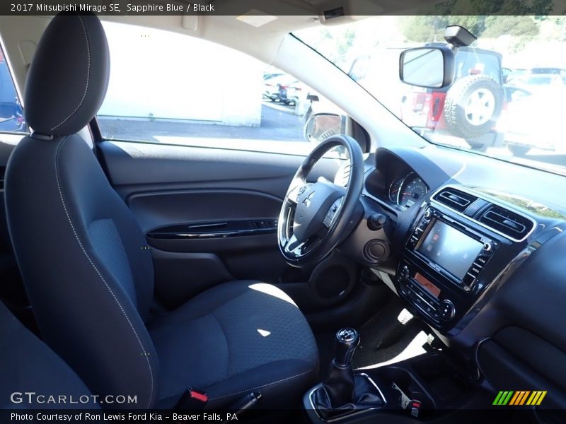 Front Seat of 2017 Mirage SE