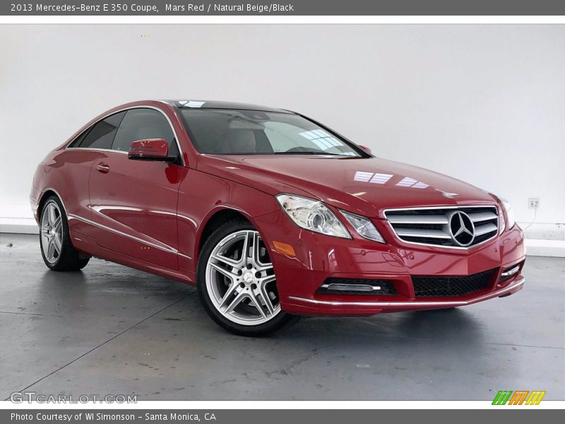 Mars Red / Natural Beige/Black 2013 Mercedes-Benz E 350 Coupe