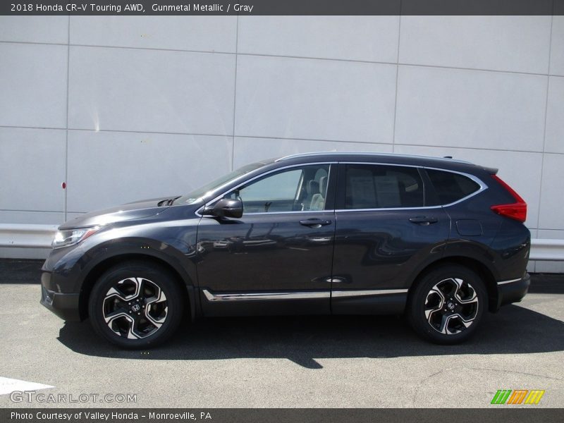 Gunmetal Metallic / Gray 2018 Honda CR-V Touring AWD