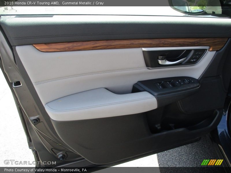 Gunmetal Metallic / Gray 2018 Honda CR-V Touring AWD