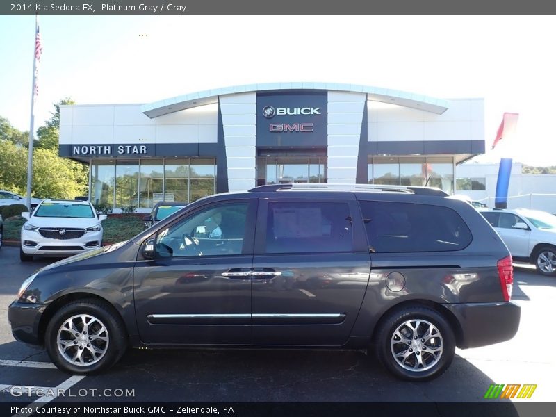 Platinum Gray / Gray 2014 Kia Sedona EX