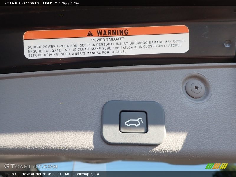Platinum Gray / Gray 2014 Kia Sedona EX