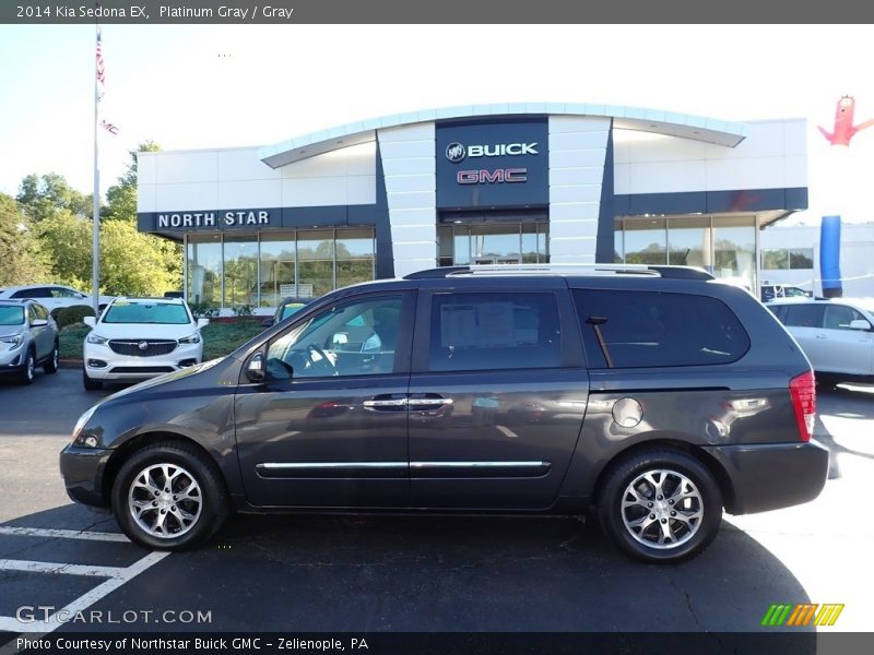 Platinum Gray / Gray 2014 Kia Sedona EX