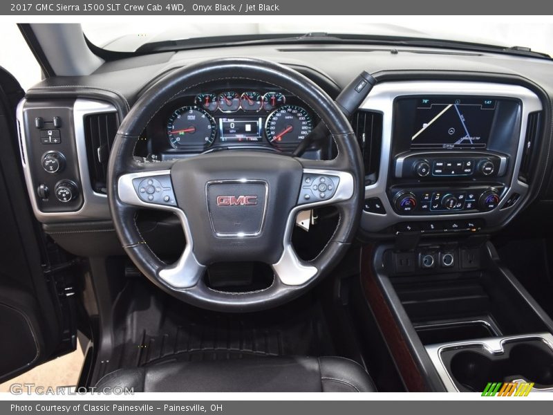Onyx Black / Jet Black 2017 GMC Sierra 1500 SLT Crew Cab 4WD