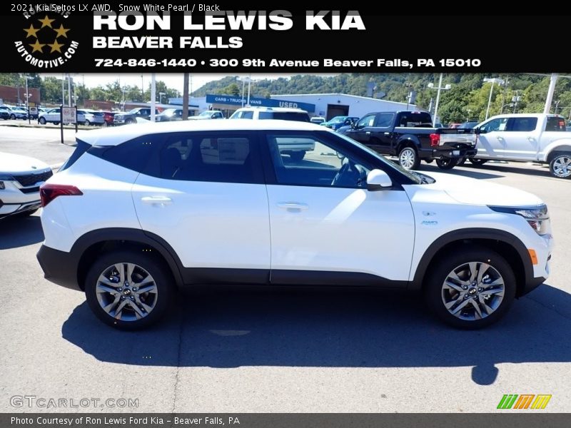 Snow White Pearl / Black 2021 Kia Seltos LX AWD