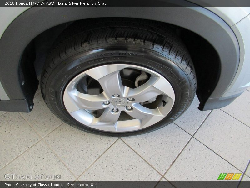 Lunar Silver Metallic / Gray 2018 Honda HR-V LX AWD