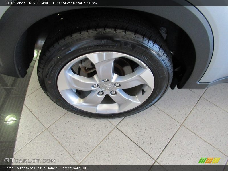 Lunar Silver Metallic / Gray 2018 Honda HR-V LX AWD