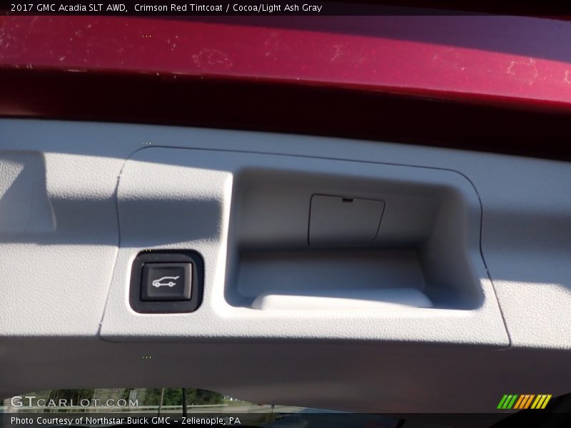 Crimson Red Tintcoat / Cocoa/Light Ash Gray 2017 GMC Acadia SLT AWD