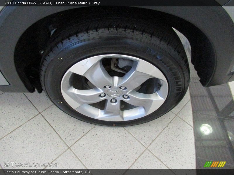 Lunar Silver Metallic / Gray 2018 Honda HR-V LX AWD