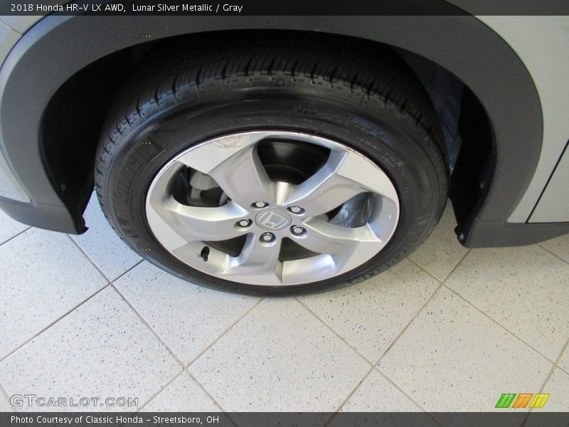 Lunar Silver Metallic / Gray 2018 Honda HR-V LX AWD