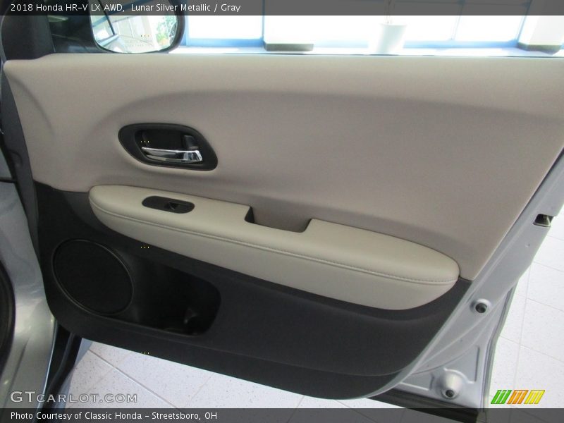 Lunar Silver Metallic / Gray 2018 Honda HR-V LX AWD