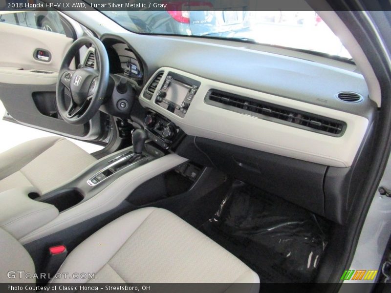 Lunar Silver Metallic / Gray 2018 Honda HR-V LX AWD