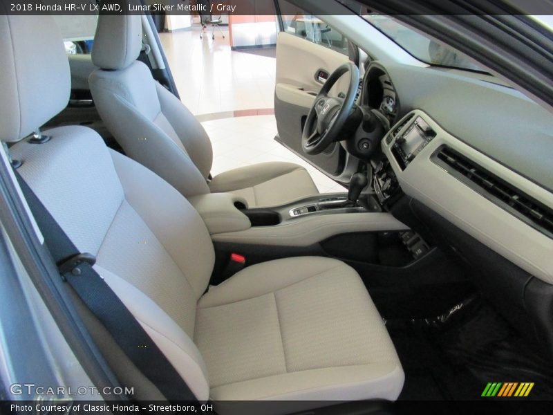 Lunar Silver Metallic / Gray 2018 Honda HR-V LX AWD