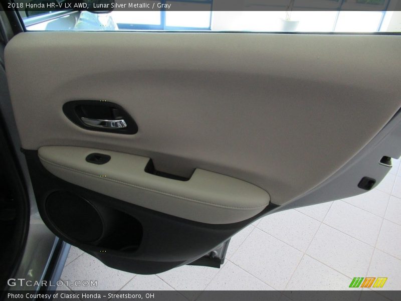Lunar Silver Metallic / Gray 2018 Honda HR-V LX AWD