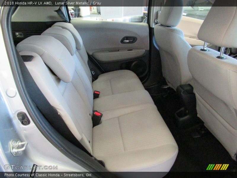 Lunar Silver Metallic / Gray 2018 Honda HR-V LX AWD