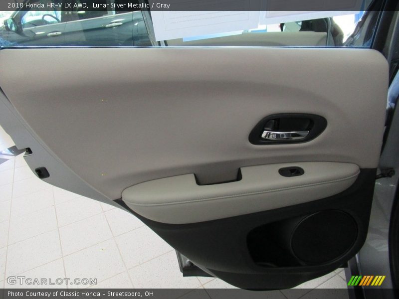 Lunar Silver Metallic / Gray 2018 Honda HR-V LX AWD