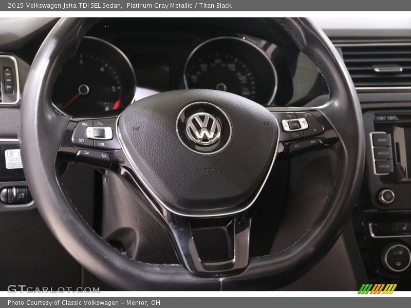  2015 Jetta TDI SEL Sedan Steering Wheel