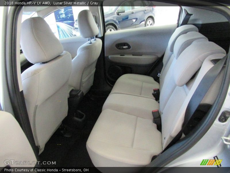 Lunar Silver Metallic / Gray 2018 Honda HR-V LX AWD