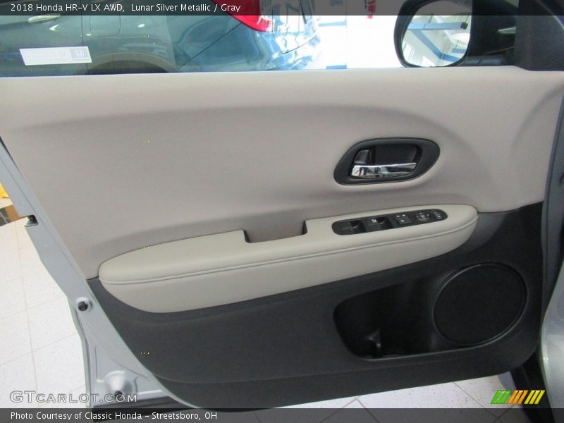 Lunar Silver Metallic / Gray 2018 Honda HR-V LX AWD