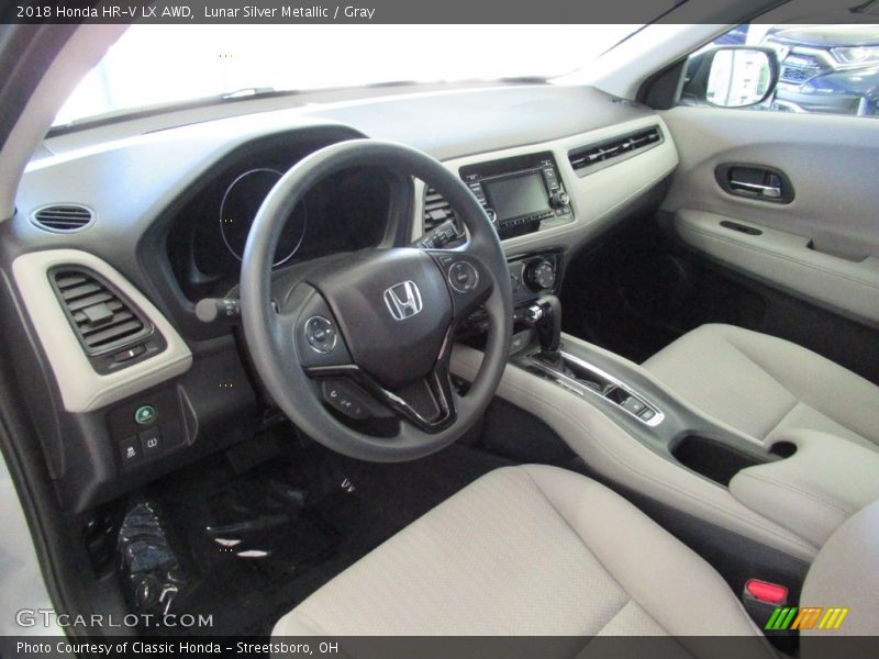Lunar Silver Metallic / Gray 2018 Honda HR-V LX AWD