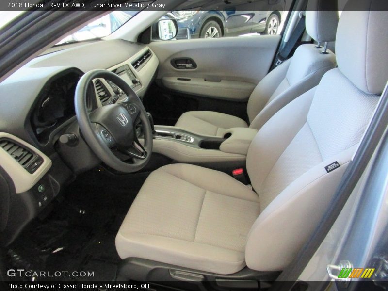 Lunar Silver Metallic / Gray 2018 Honda HR-V LX AWD