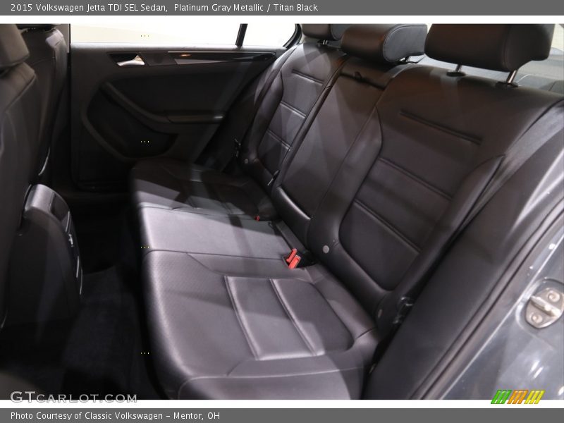 Rear Seat of 2015 Jetta TDI SEL Sedan
