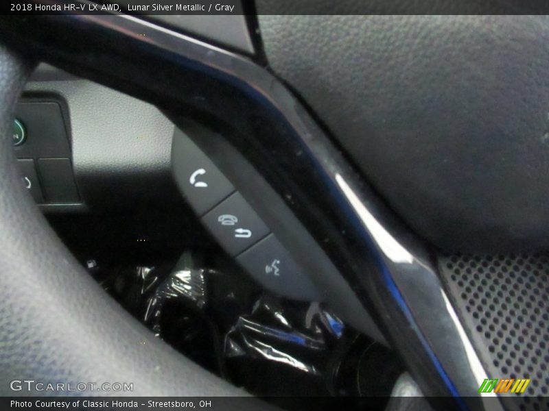 Lunar Silver Metallic / Gray 2018 Honda HR-V LX AWD