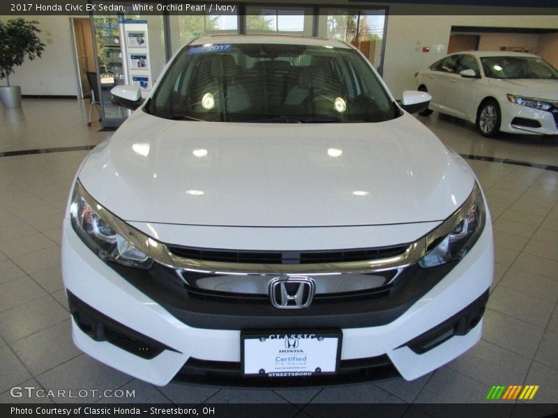 White Orchid Pearl / Ivory 2017 Honda Civic EX Sedan