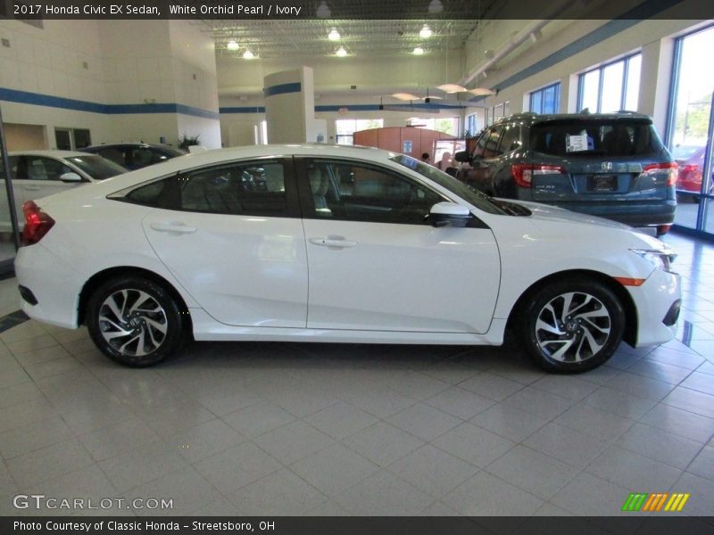 White Orchid Pearl / Ivory 2017 Honda Civic EX Sedan
