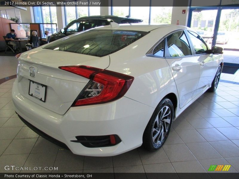 White Orchid Pearl / Ivory 2017 Honda Civic EX Sedan