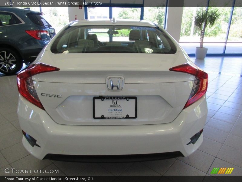 White Orchid Pearl / Ivory 2017 Honda Civic EX Sedan